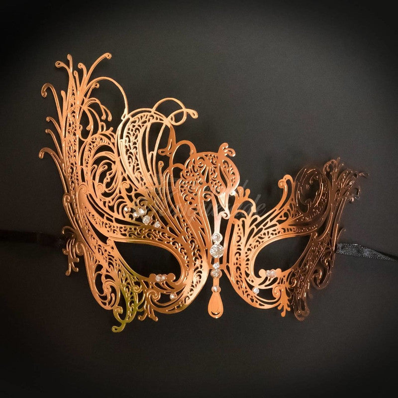 Rose Gold Masquerade Mask