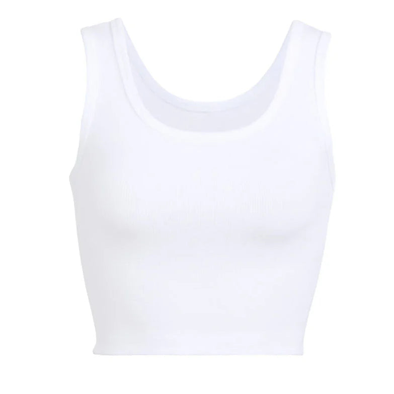 White tank top on a white background