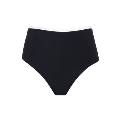 Ric Rac - High waist brief - Black and white