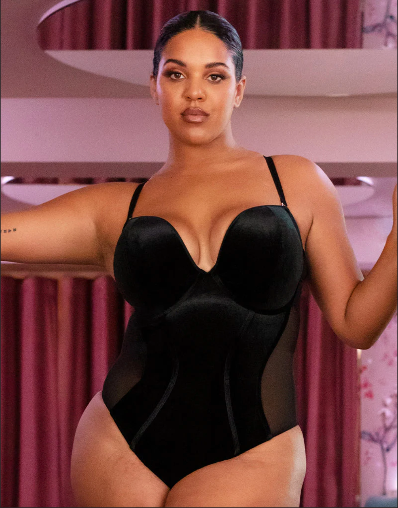 Padded bodysuit best sale