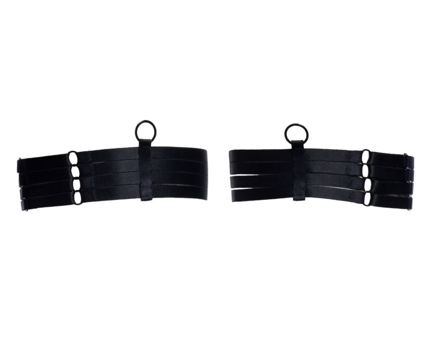 Flasg You And Me - Bondage Leg Garters - Black w/ Black Hardware The Rack Shack Flasg You And Me - Bondage Leg Garters - Black w/ Black Hardware The Rack Shack