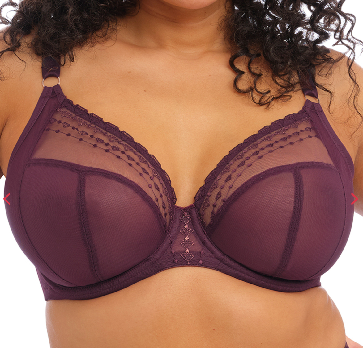 Matilda Plunge Bra - Wine Diamond