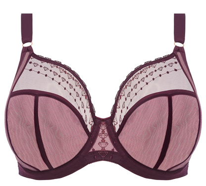 Matilda Plunge Bra - Wine Diamond