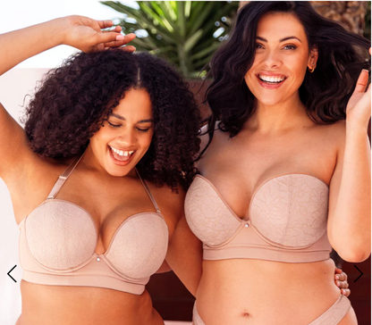 Hey Girls Super Plunge Strapless Bra - Latte Beige