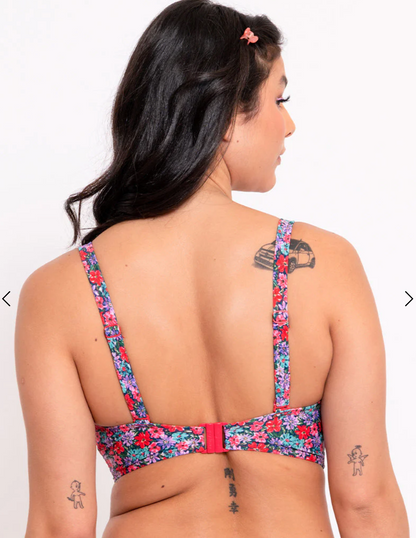 Kitsch Kate Non-Wired Floral Print One-Piece Swimsuit