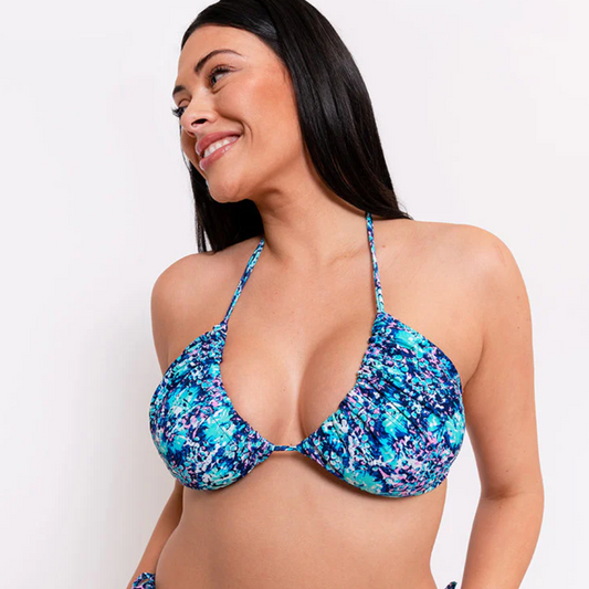 Mykonos String Multiway Bikini Top - Blue Print