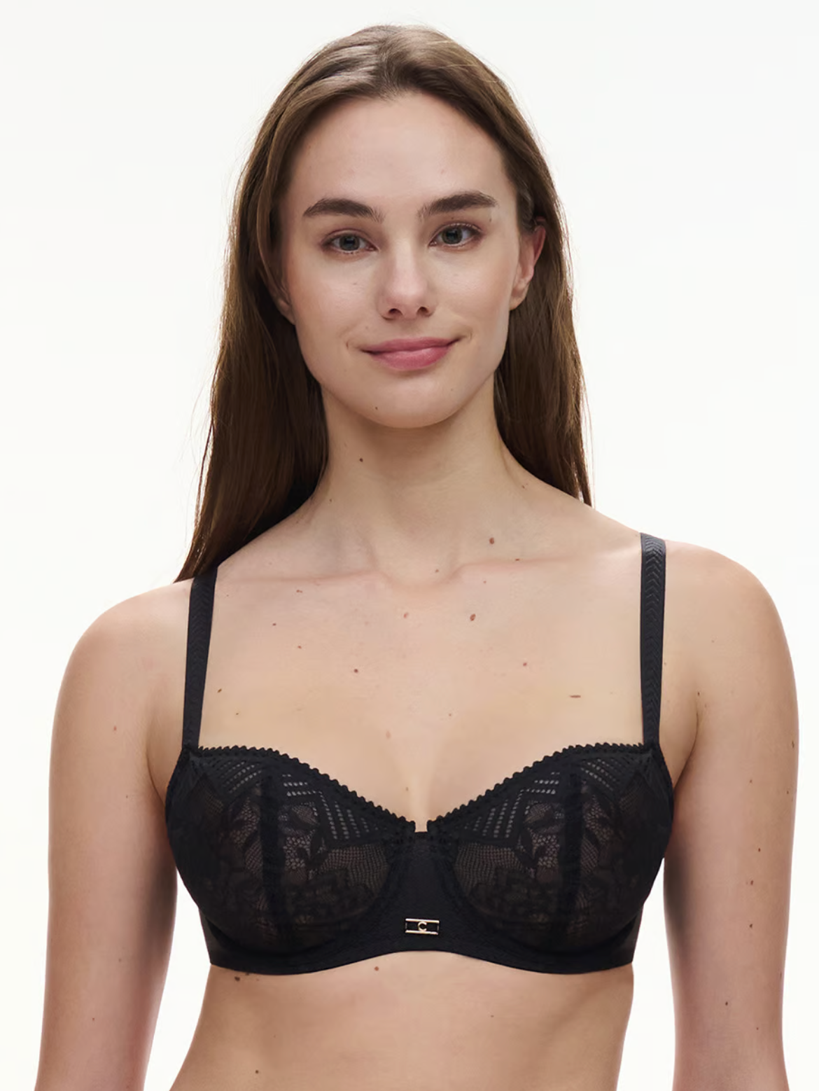 Origins Lace Unlined Demi Bra - Black