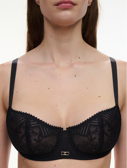 Origins Lace Unlined Demi Bra - Black