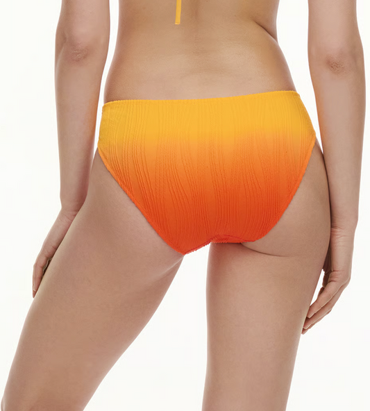 Flex Size Bikini Swim Bottom - Sunrise Tie & Dye Yellow/Orange