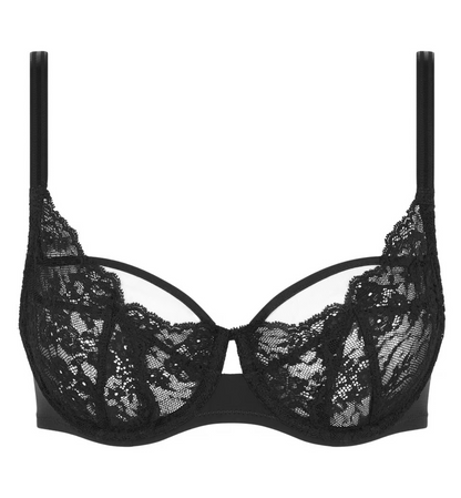 Crush Full Coverage Unlined Underwire Bra - Black