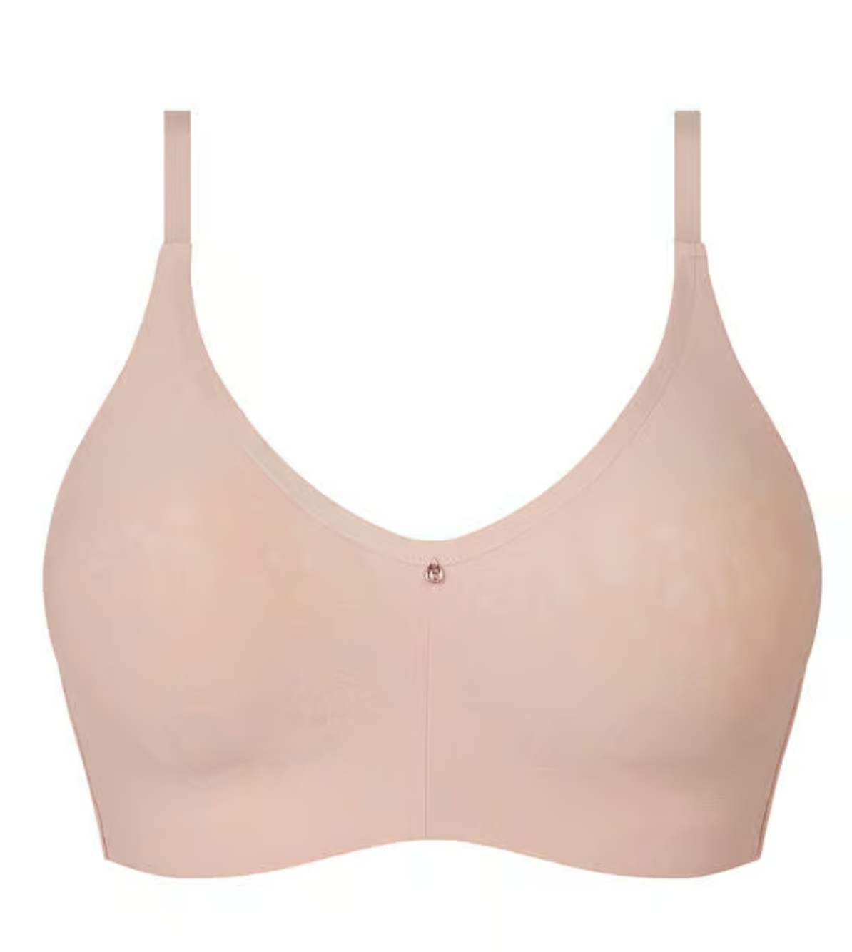 Comfort Chic Back Smoothing Full Support Wireless Bra - Nude Rose