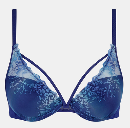 Chantelle Pulp - Spice Plunge Push-Up Bra - Navy Blue Gradient