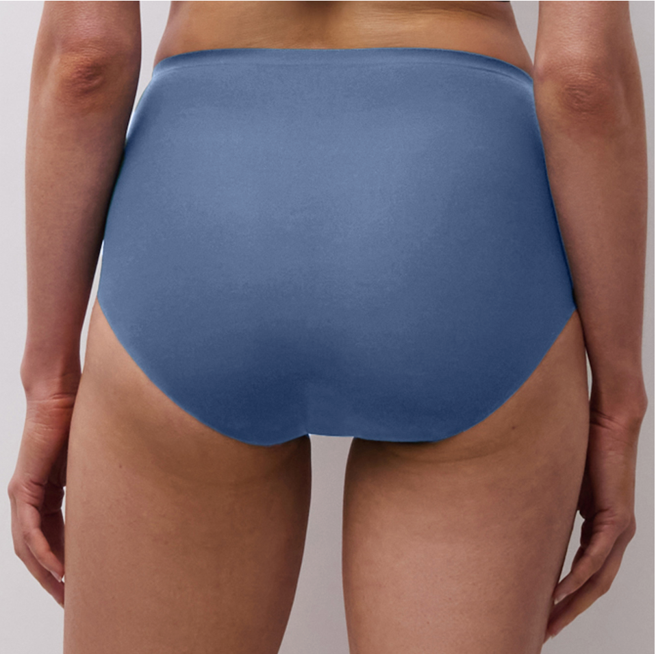 Soft Stretch High Waist Brief - Storm Blue (XS - XL)