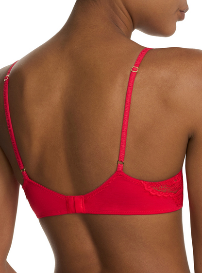 Fleur Lightly Lined Underwire Bra - Bonfire Red
