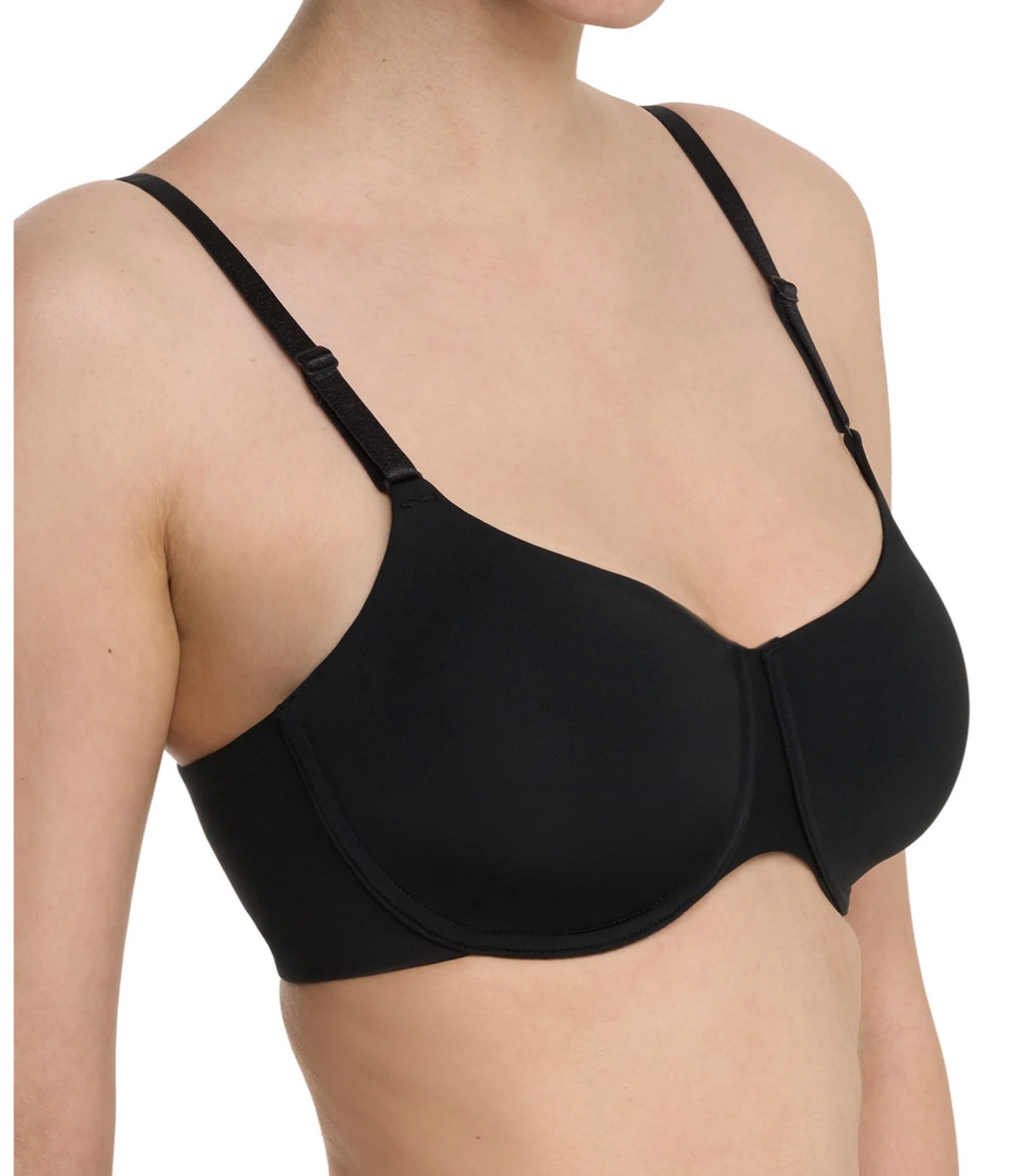 Liquid Smooth Shape Unlined Underwire Bra - Black