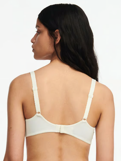 Amazone Full Coverage Wireless Bra - Ivory White