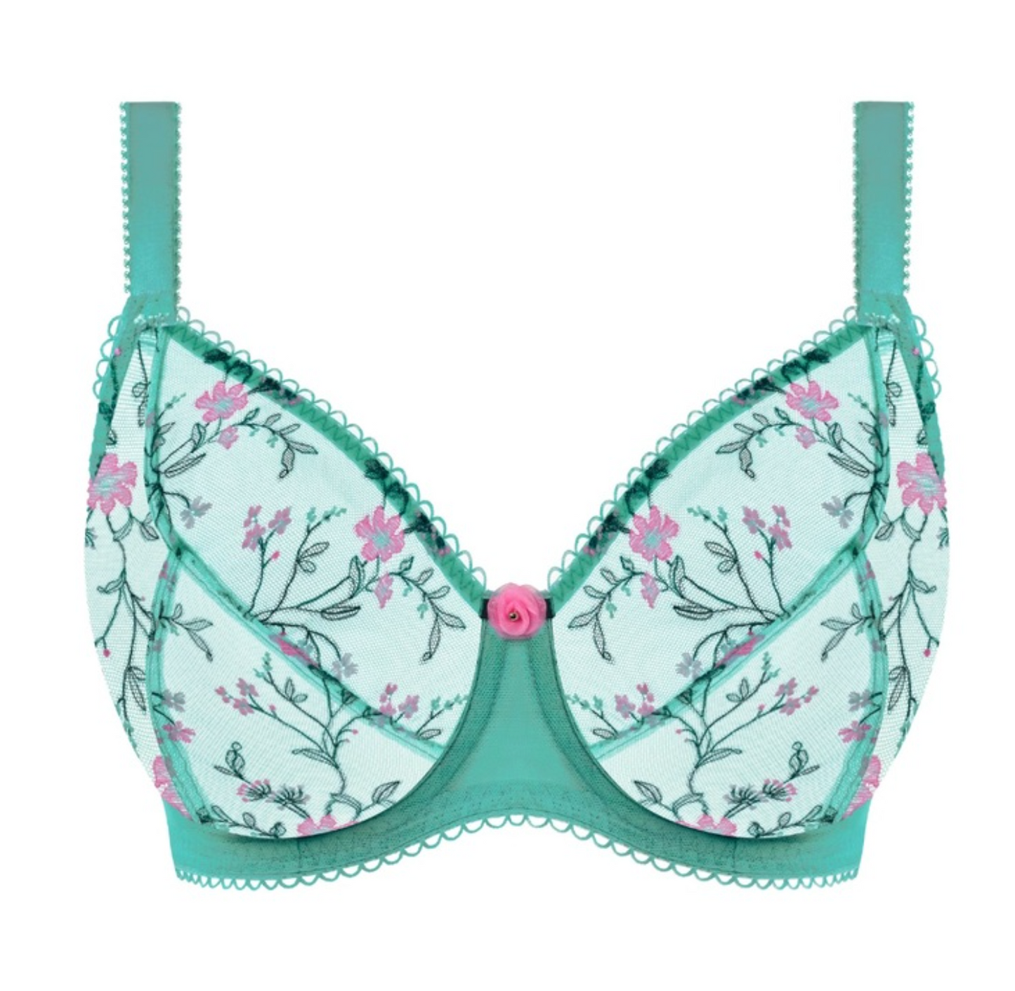Love Crush Plunge Bra - Aqua Haze Blue/Green