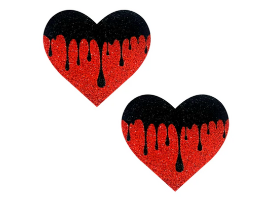 Bleeding Heart Ravish Me Red Glitter Pasties