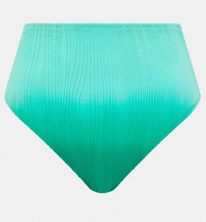 Flex Size High-Waist Swim Bottom Brief Tie Dye - Lagoon Green
