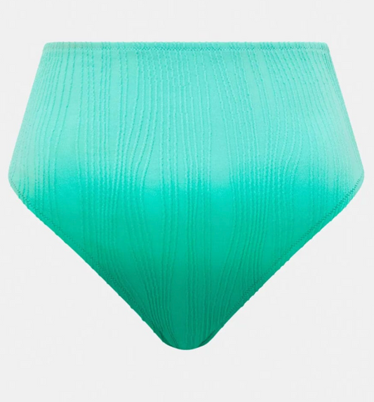 Flex Size High-Waist Swim Bottom Brief Tie Dye - Lagoon Green