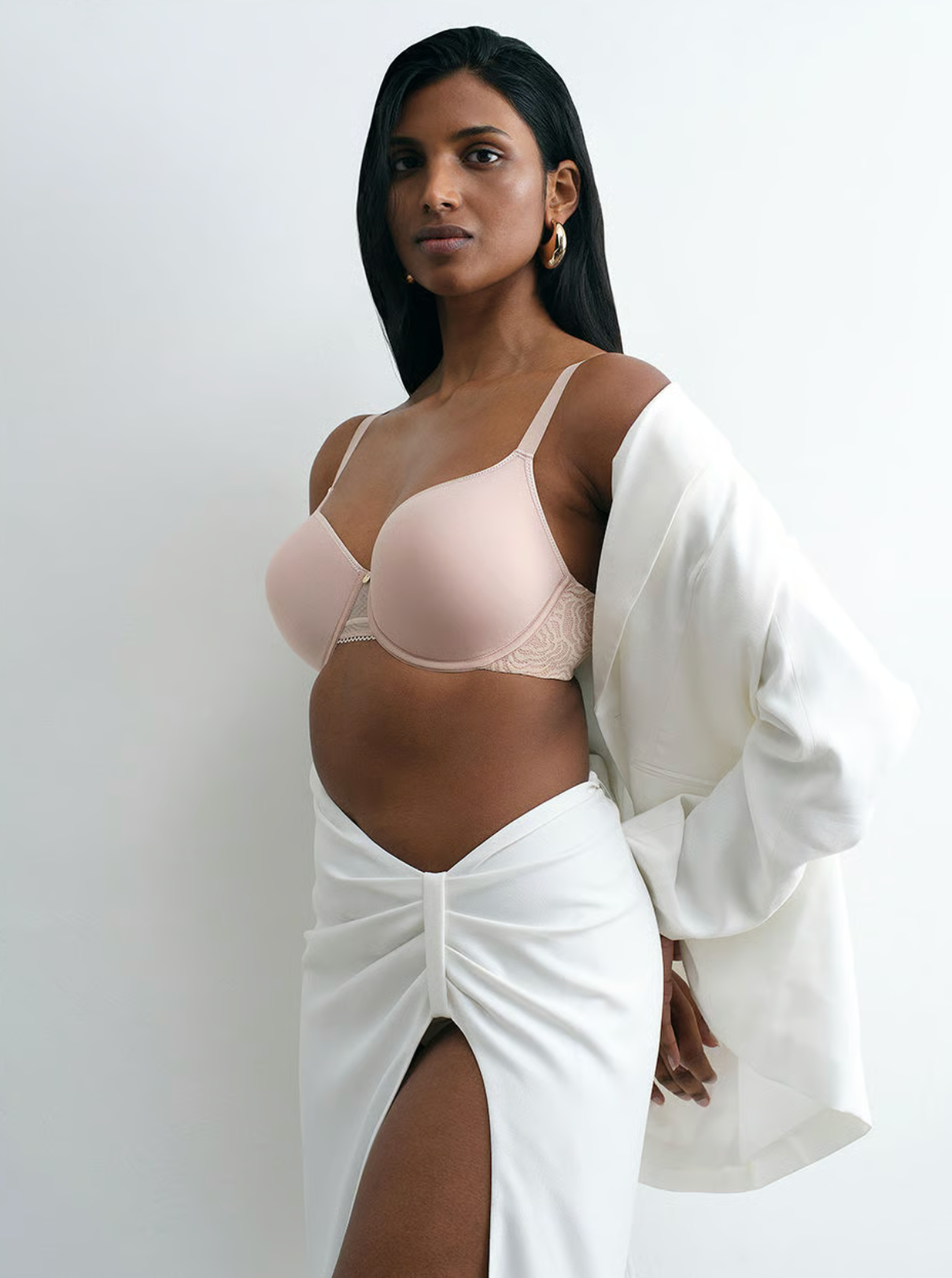 C Jolie Comfort Convertible T-Shirt Bra - Nude/Organic Rose