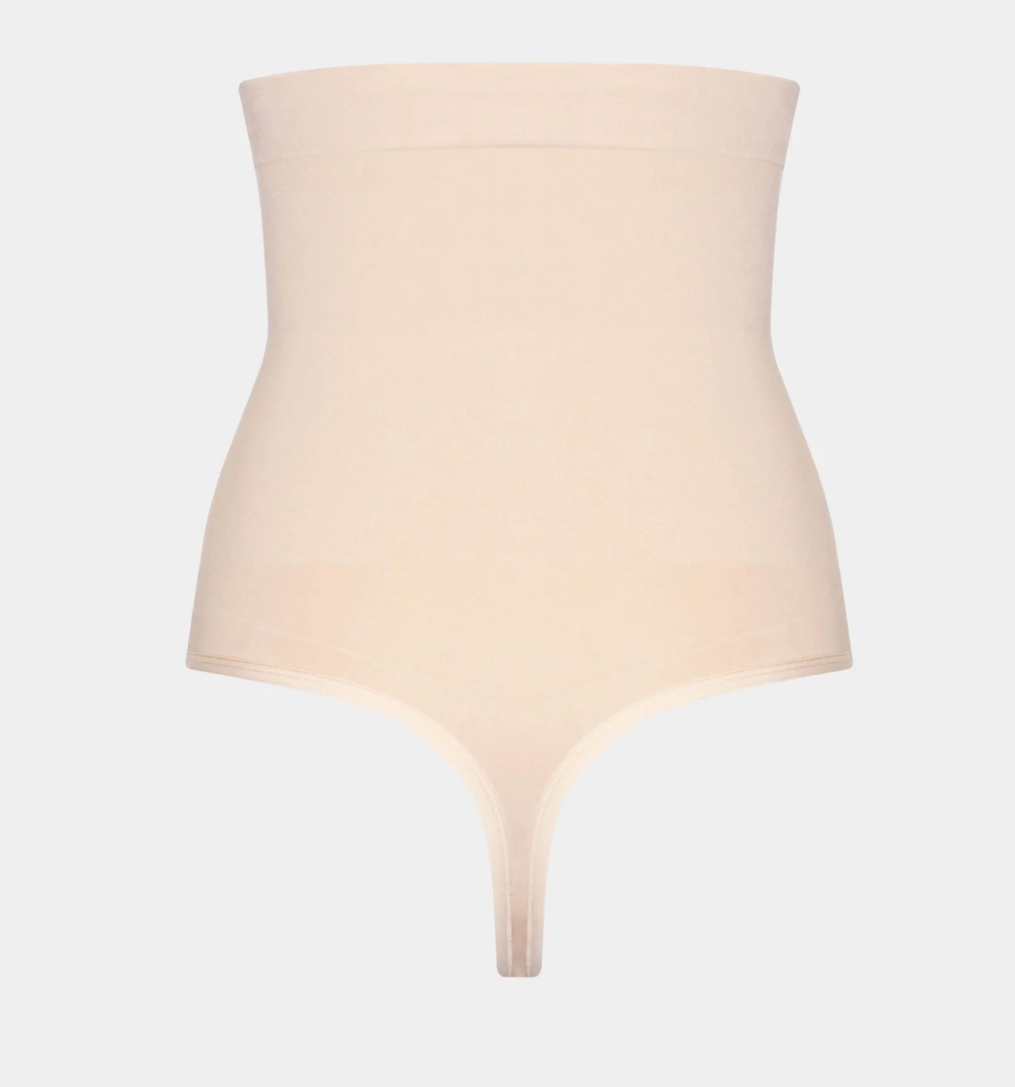 High Waist Comfort Thong - Latte