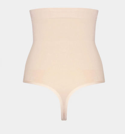 High Waist Comfort Thong - Latte