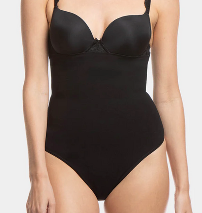 High Waist Comfort Thong - Black