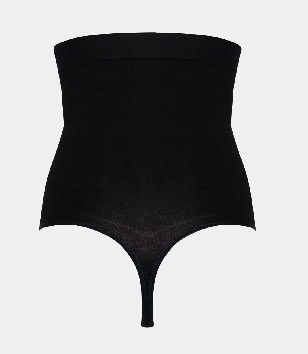 High Waist Comfort Thong - Black