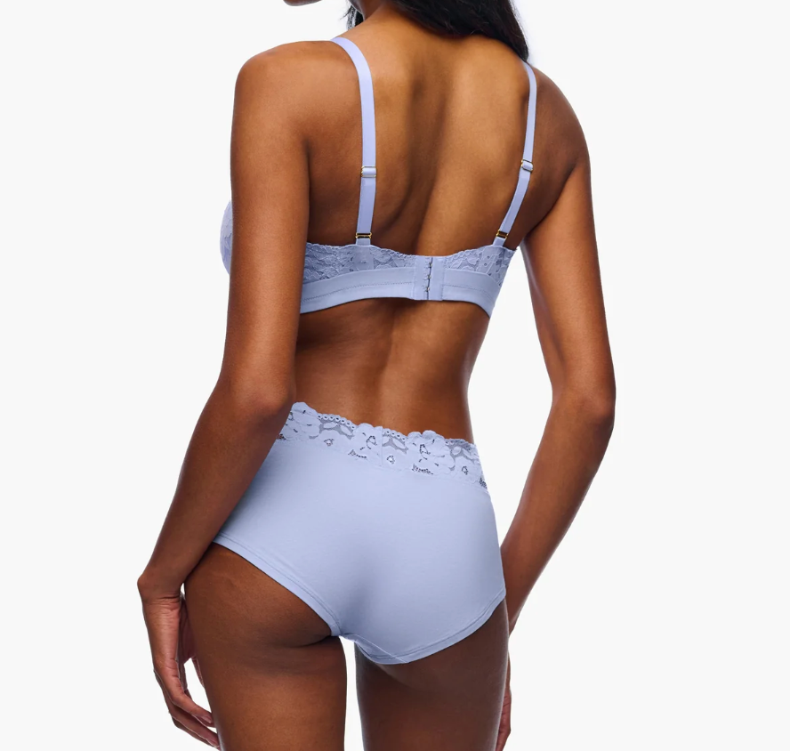 Romanza Curvy Triangle Bralette - Ombretto Purple