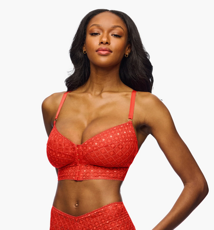 Basilica Curvy Bralette - Fiamma Burnt Orange