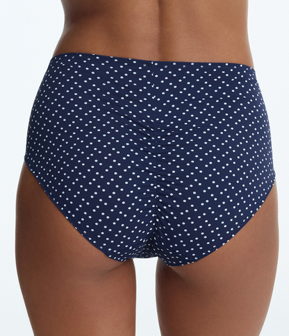 Entice Brief - Nocturnal Polka Dot Blue/White