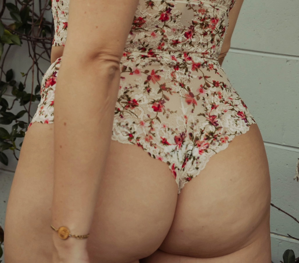 Mesh Hipster Brief - Field Lace Floral
