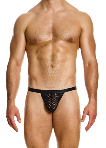 Mesh Through T-String - Black