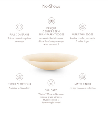 NOOD New York No-Show Reusable Silicone Nipple Covers