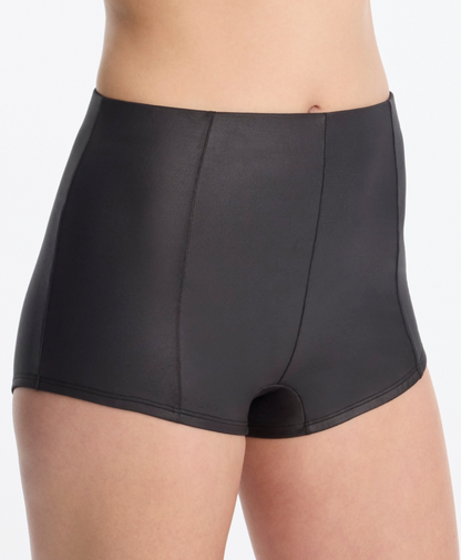 Late Night Faux Leather Hot Pant - Black