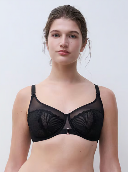 Legend Full Coverage Unlined Underwire Bra - Black