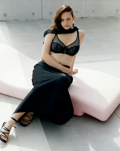 Legend Full Coverage Unlined Underwire Bra - Black