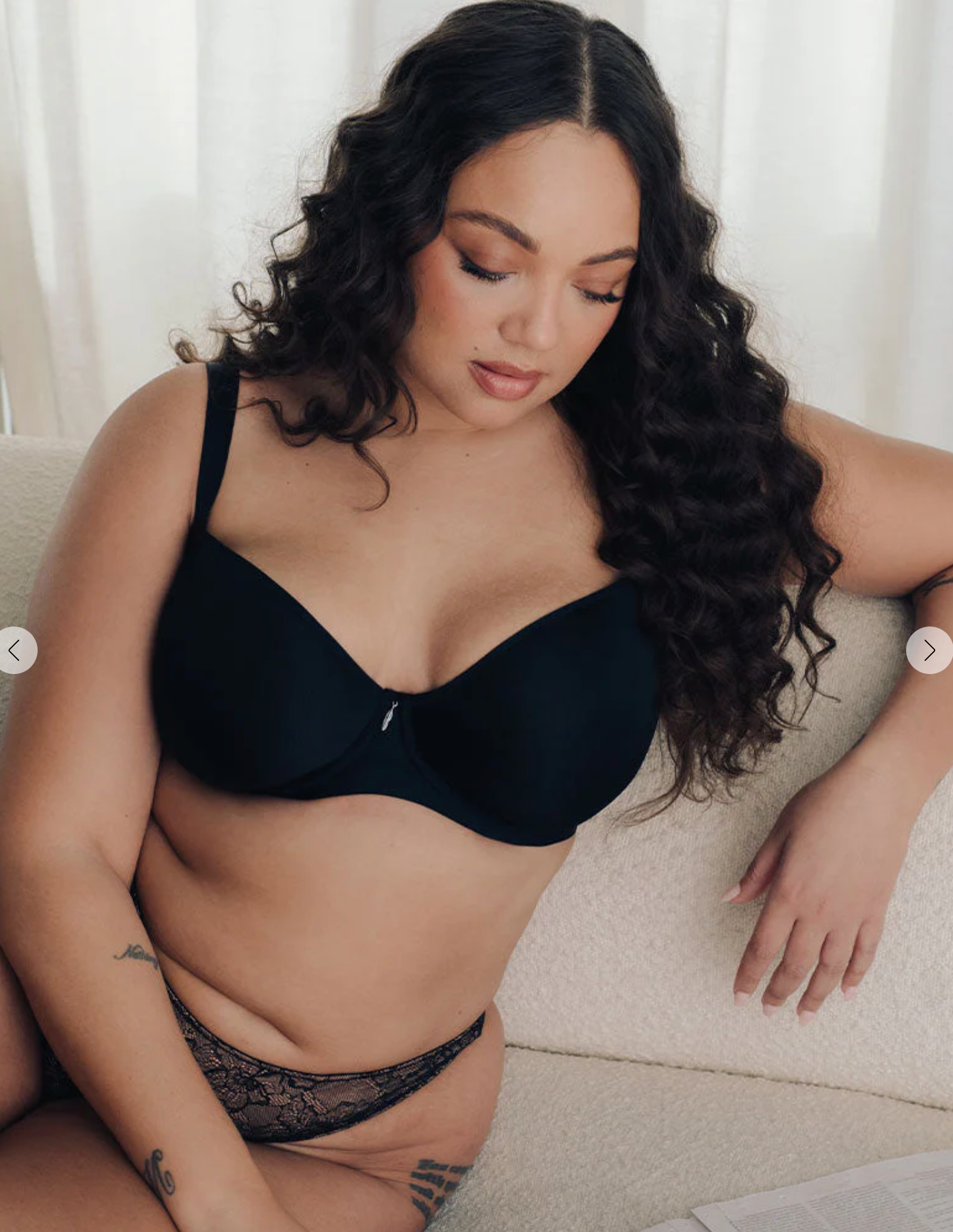 Smoothie Spacer Plunge T-shirt Bra - Black
