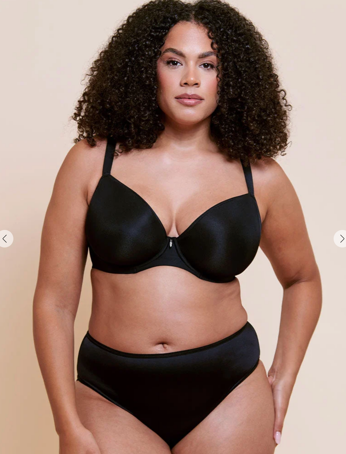 Smoothie Spacer Plunge T-shirt Bra - Black