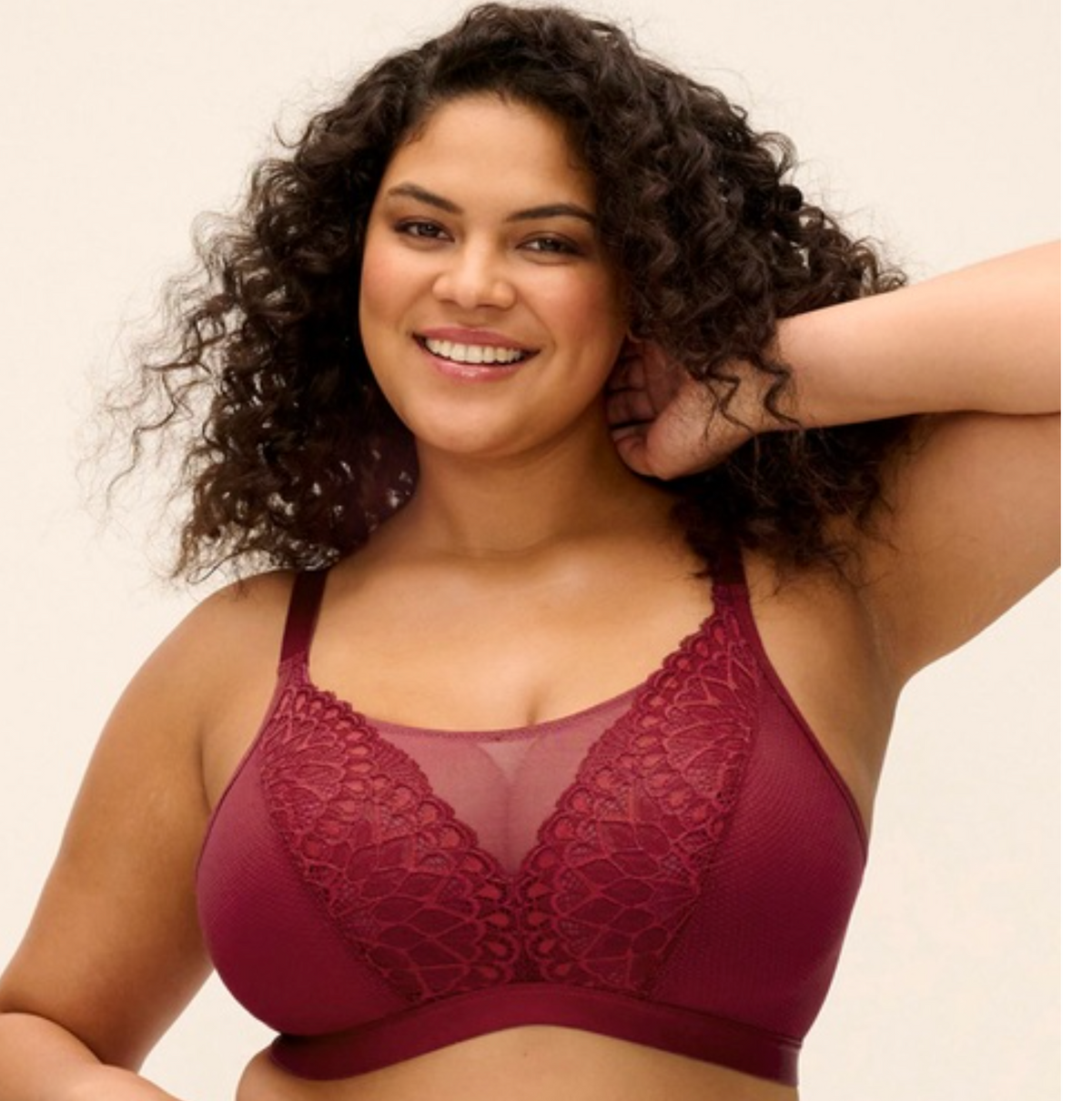 Tiernie Non-Wired Bralette - Tibetan Red