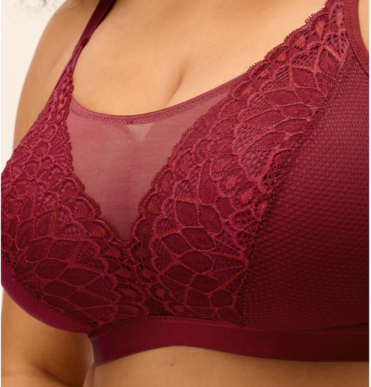 Tiernie Non-Wired Bralette - Tibetan Red
