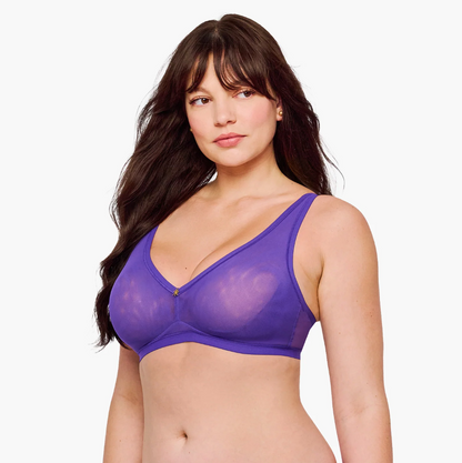 Soire Iconic Curvy Bralette - Neon Viola Purple