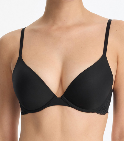 Divine  Multi-way Plunge Push-Up Bra - Black
