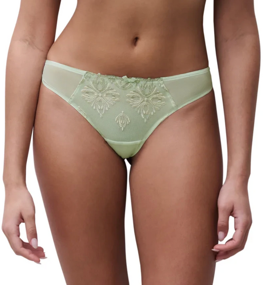 Champs Elysees Lace Thong - Powder Green