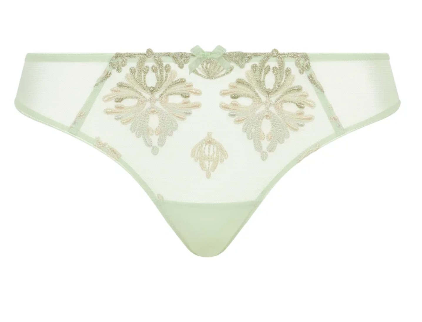 Champs Elysees Lace Thong - Powder Green