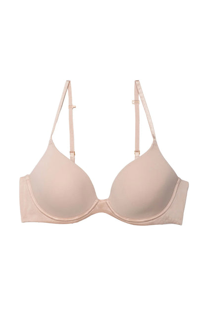 Soft Focus Convertible Demi T-Shirt Bra - Light Mocha Beige Nude
