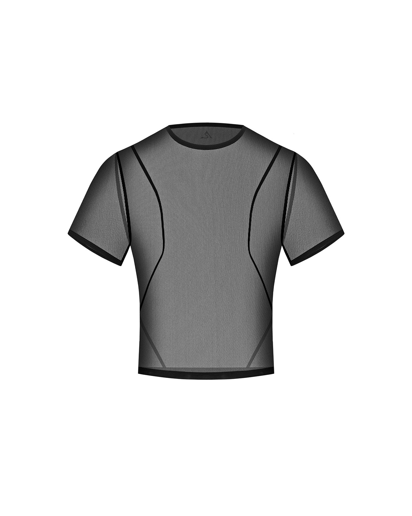 Frank - T-shirt - Black Mesh