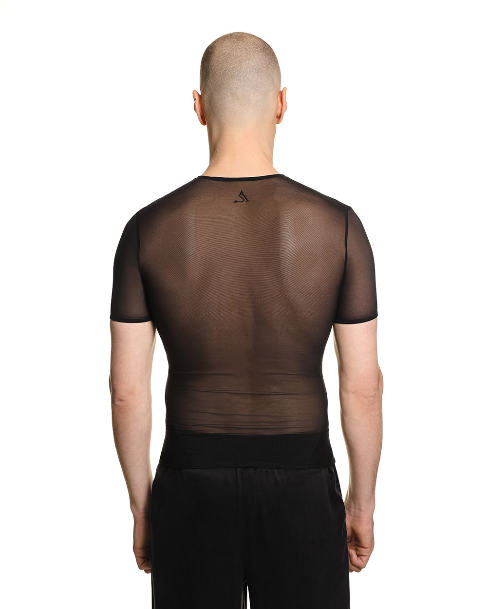 Frank - T-shirt - Black Mesh