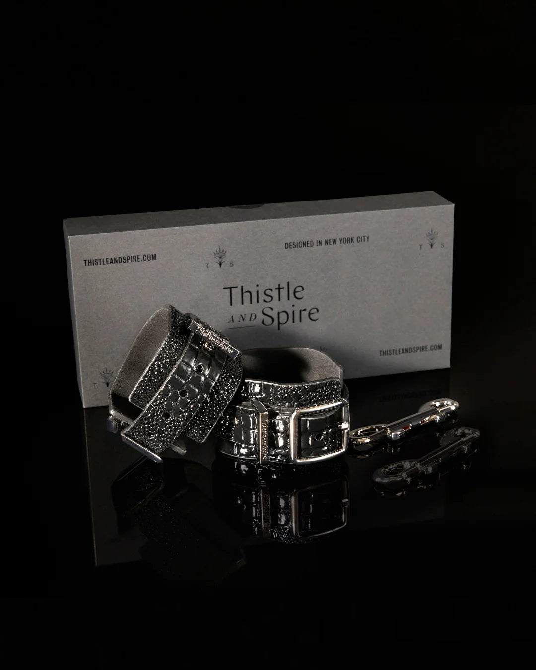 Muse Cuffs - Black Silver